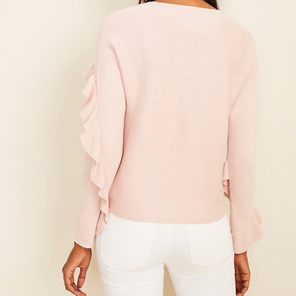 Ann Taylor Ruffle Sweater - Picture 2 of 4